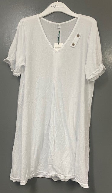 Bamboo Cotton front pleat dress
