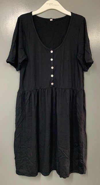 Bamboo Cotton dress with buttons