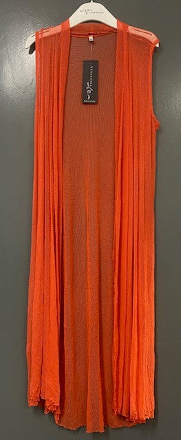 Open Mesh Long Vest