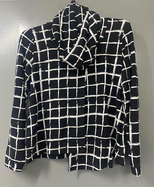 Skivvy neck print longsleeve top