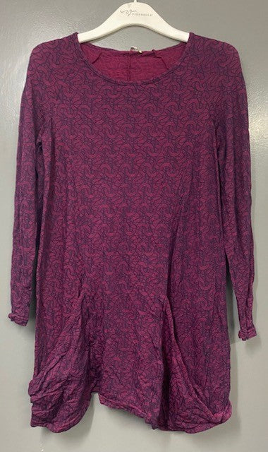 Wool Maze raglan sleeve pocket tunic