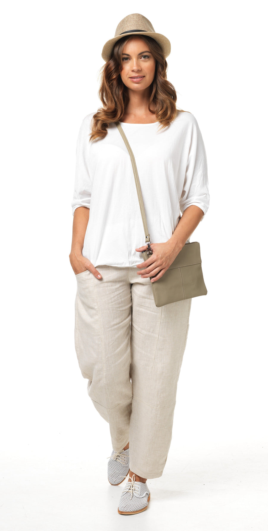 Bamboo Cotton String basic dolman sleeve top