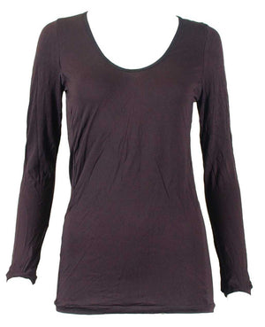 long sleeve scoop w/ bind