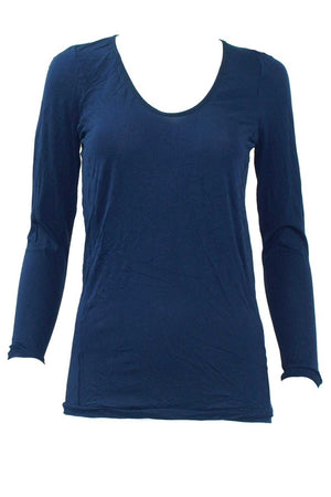 long sleeve scoop w/ bind
