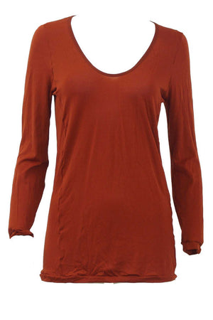 long sleeve scoop w/ bind