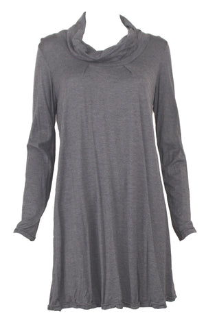 Skivvy neck tunic with pleats