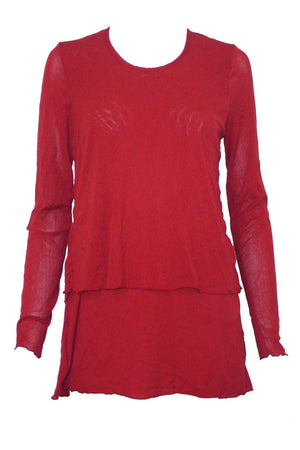 Mesh double layer top