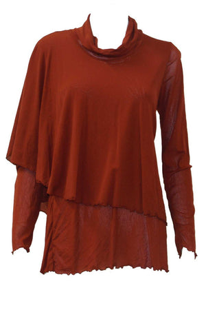 Double Layered Skivvy Top